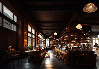 Enjoy the atmosphere of a hip cafe.