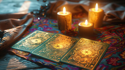 Tarot deep meaning concept composition