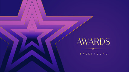Pink blue purple golden royal awards graphics background. Lines growing elegant shine spark. Luxury premium corporate abstract design template. Banner certificate dynamic shape.