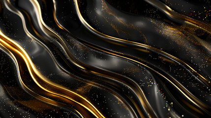 Luxurious black and gold texture. Background, wallpaper.