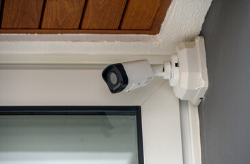 CCTV installed outside the house for remote monitoring Home safety and security system 2