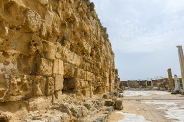 a view of ruins in Salamis Ancient city, Cyprus 1