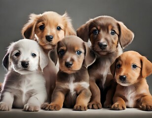 group of puppies