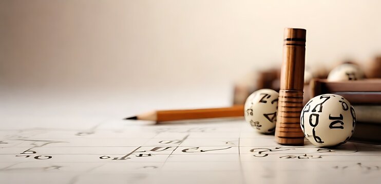 isolated on soft background with copy space mathematics concept, illustration