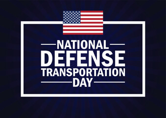 National Defense Transportation Day wallpaper with shapes and typography, banner, card, poster, template. National Defense Transportation Day, background