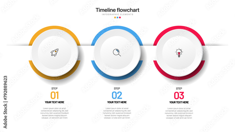 Poster timeline infographic design with options or steps. infographics for business concept. can be used fo