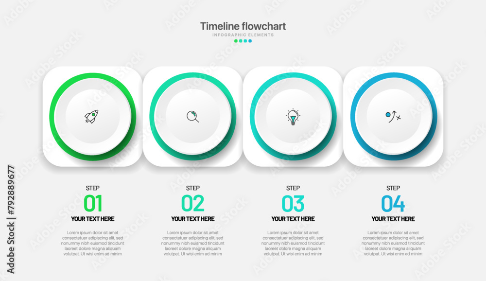Poster timeline infographic design with options or steps. infographics for business concept. can be used fo