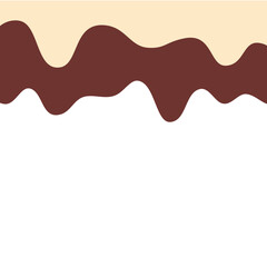 Vanilla And Chocolate Cream Melted