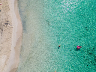 aerial view of Punta Prosciutto, Lecce, Puglia, Italy