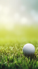 Obraz premium Golf ball with sport background design