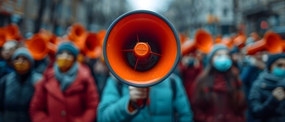 Activists and advocacy groups mobilize public support for geopolitical issues. Concept Geopolitical Advocacy, Public Mobilization, Activist Campaigns, Global Issues, Political Awareness