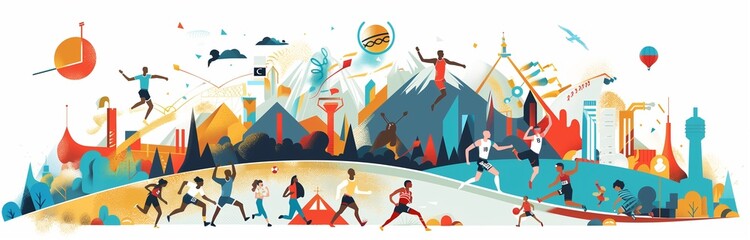 illustration concept of sports event 