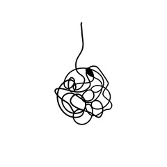 Abstract Tangled Scribbles