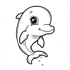 Obraz premium delfin cartoon 
