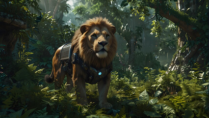 future lion in the jungle
