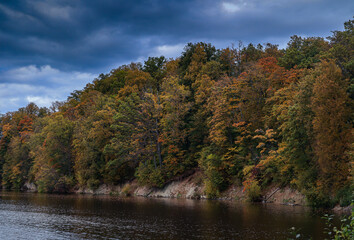 A walk along the river on an autumn day.