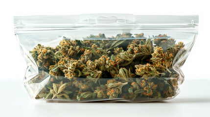 Cannabis in a foil bag