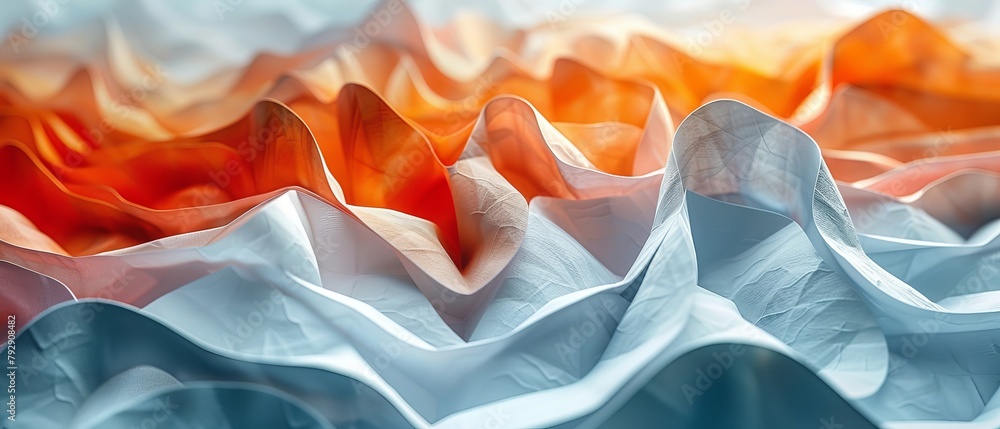 Leinwandbilder abstract background with paper folded in geometric shapes, three-dimensional effect