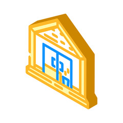 sauna isometric icon vector. sauna sign. isolated symbol illustration