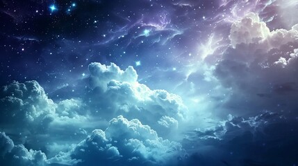 Fototapeta na wymiar Interstellar Love: Romantic Moments Beneath Enchanting Starlit Skies