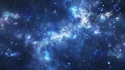 Fototapeta na wymiar Galactic Gaze: The Enchanting Eyes Drawn Deeply into the Starry Sky
