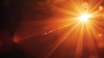 Brilliant Sunburst with Radiant Lens Flare. Generative AI