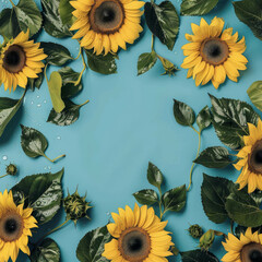 Explore the harmony of nature's palette with this stunning sunflower, digitally enhanced through AI generative technology to accentuate its radiant beauty and timeless charm.