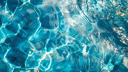 Image portraying a body of water with mesmerizing blue and white waves. Dynamic and captivating...