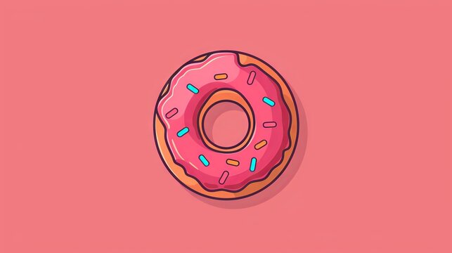Business concept donut logo design