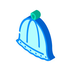 hat sauna isometric icon vector. hat sauna sign. isolated symbol illustration