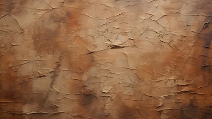 texture papier peint déchiré brun, marron, craquelé et froissé, généré par IA - obrazy, fototapety, plakaty