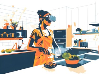 Immersive Augmented Reality Culinary Experiences in Limitless Digital Kitchens