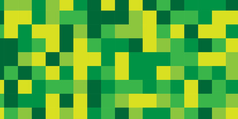 Seamless pattern with squares. Abstract pixel and cube background. Vector digital mosaic pattern. Colorful light elements tile art backdrop.