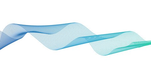 Abstract waves lines flowing curve gradient color on motion background. Abstract white background colorful lines. modern wavy stripes on white background isolated.