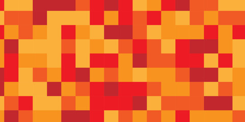 Seamless pattern with squares. Abstract pixel and cube background. Vector digital mosaic pattern. Colorful light elements tile art backdrop.