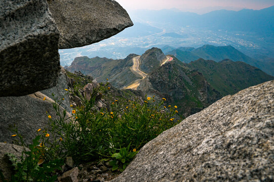 Landscape view of Taif Mountains