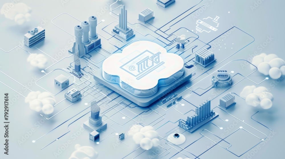 Aufkleber A cloud computing-based automation system based on the industry 4.0 concept.