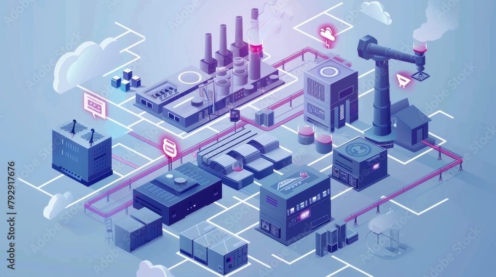 Poster Automation system with cloud computing based on industry 4.0 technology.