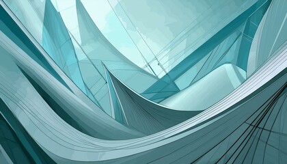 Close-up of modern abstract lines and forms painted with digital brushes for your new background. 