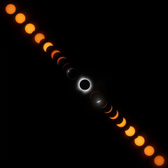 Total Solar Eclipse 2024 (Diagonal)