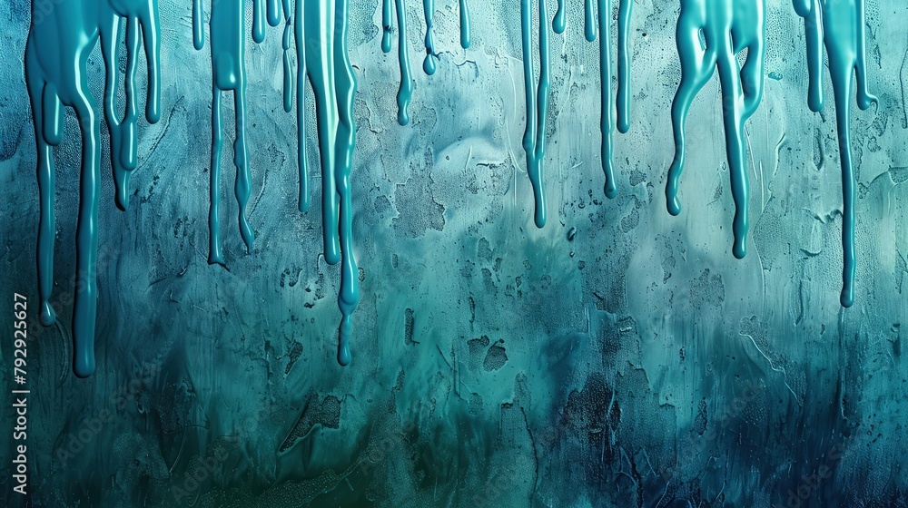 Poster a close-up view of paint drops falling onto a surface, forming an intricate abstract pattern. the mi