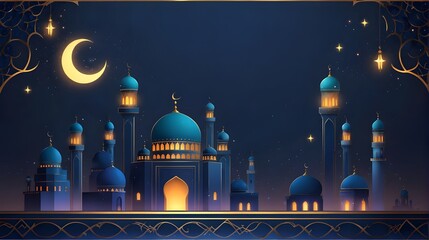 mosque in night