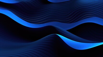 Mesmerizing Blue Abstract Wavy Background with Smooth Curves