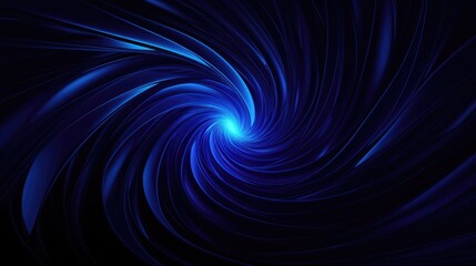 Obraz premium Mesmerizing Blue Vortex Abstract Background Design