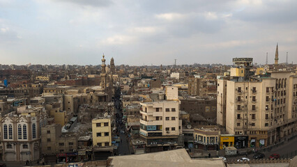 panorama of the city of cairo
