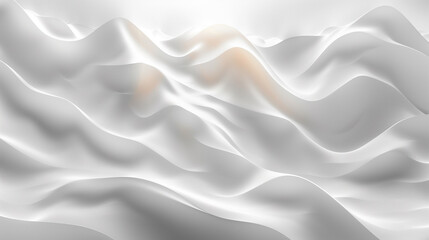 Wide White Background 3d illustration.