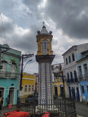 Fototapeta na wymiar Buildings in the historic region of Salvador in the state of Bahia, Brazil