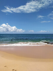 Beach in the city of Salvador, state of Bahia, Brazil. It is the capital of the state and has beautiful beaches and an intense cultural life.