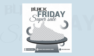 Black Friday Super Sale Social Media Post Design