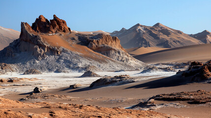 Atacama desert mountain landscape chile